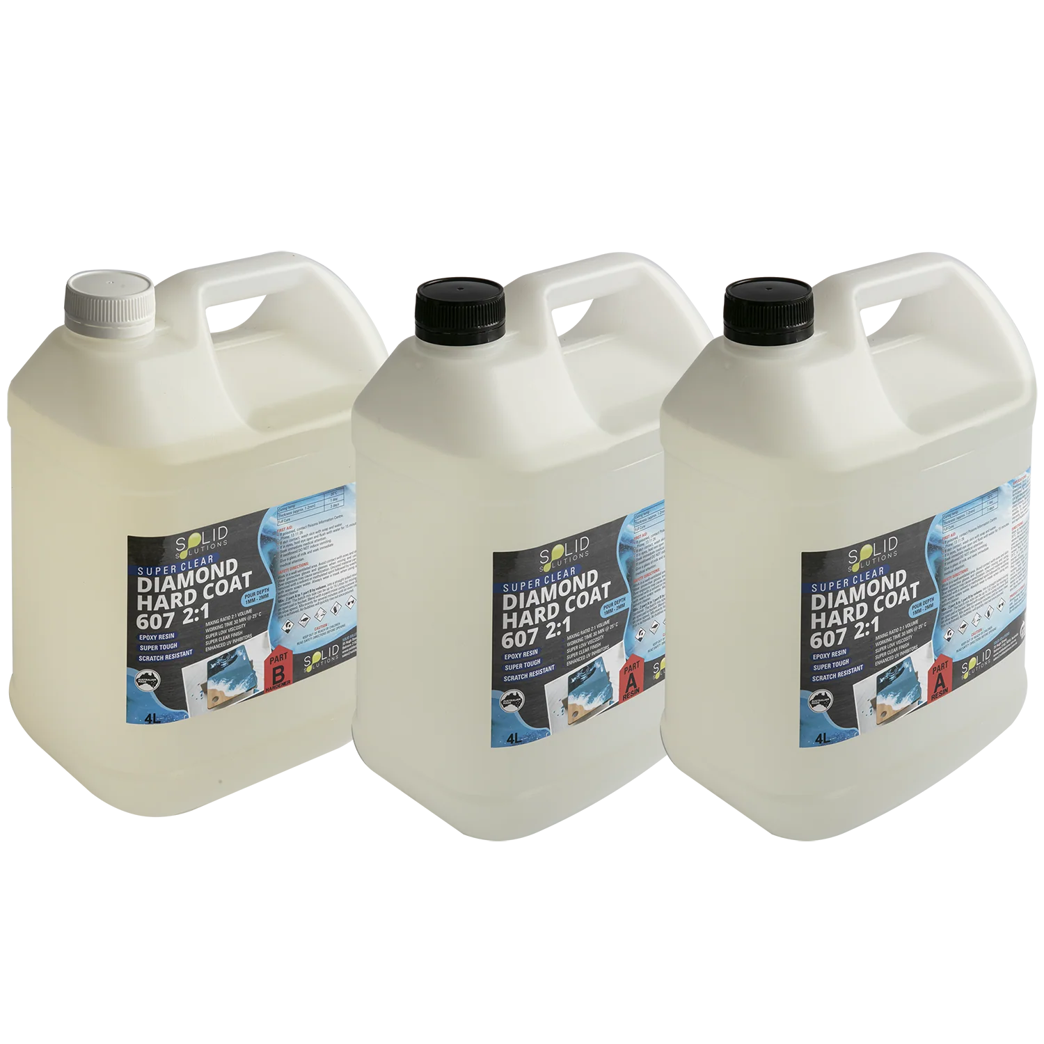 Solid Solutions Diamond Hard Coat 607 UV Resistant Premium Epoxy Resin  2:1 12Litre Kit - Image 7