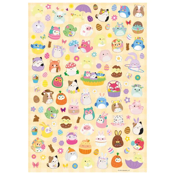 Squishmallows Puffy Easter stickers, 100pk - Image 2