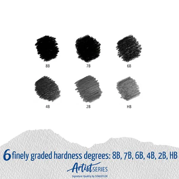 Staedtler Mars Lumograph Black Graphite Pencils, 6Pk - Image 3
