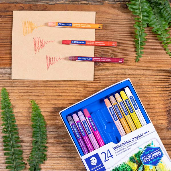 Staedtler Watercolour Crayons, Assorted Colours, 24Pk - Image 3