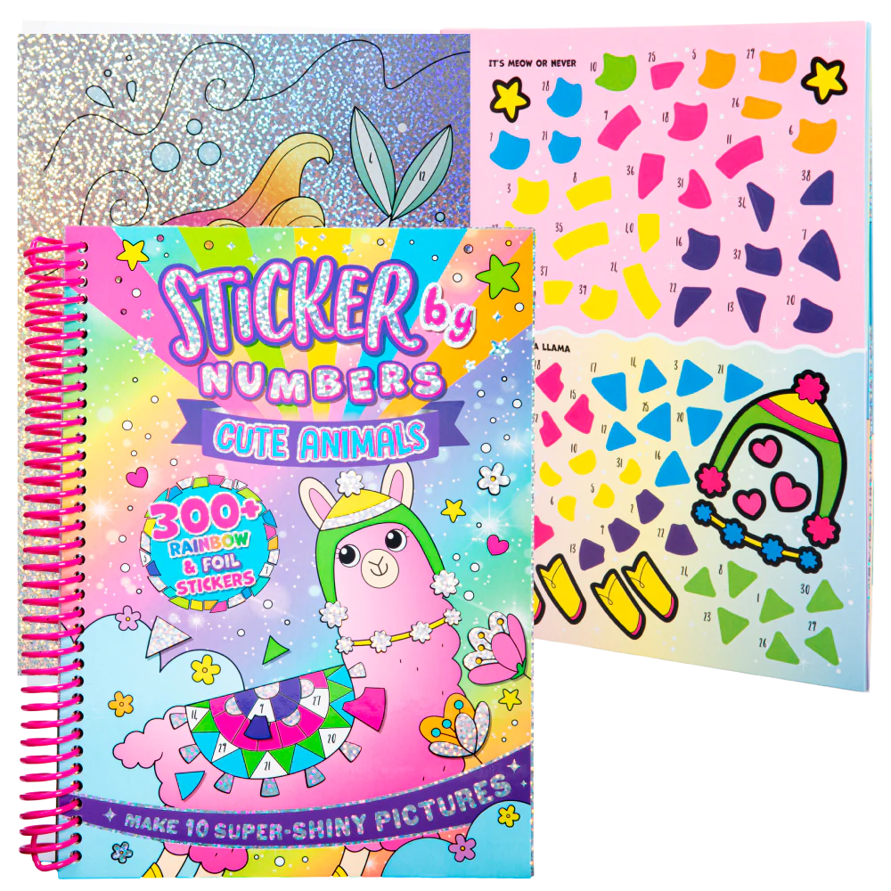 Sticker by Numbers: Cute Animals