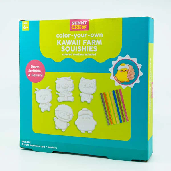 Sunny Crew Colour Your Own Kawaii Farm Squishes - Image 2