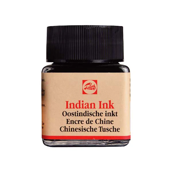 Talens Indian Ink, Black, 30ml - Image 2