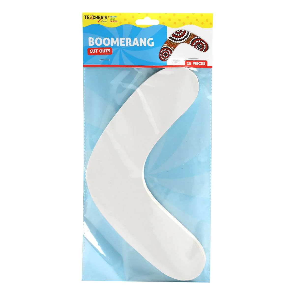 Teacher's Choice Boomerang Cut Outs 25 Pieces - White - Image 2