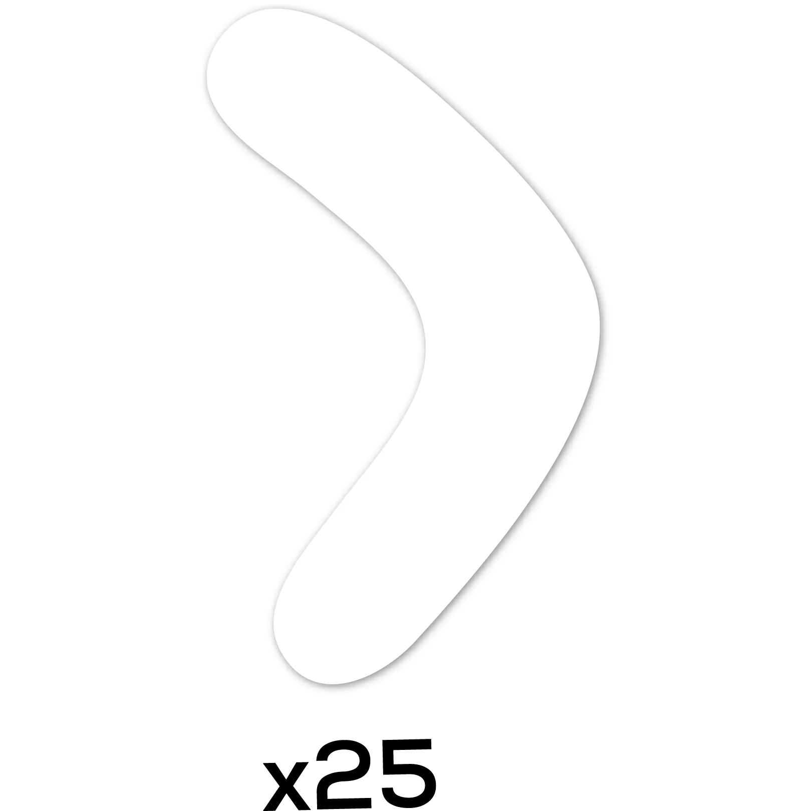 Teacher's Choice Boomerang Cut Outs 25 Pieces - White - Image 7