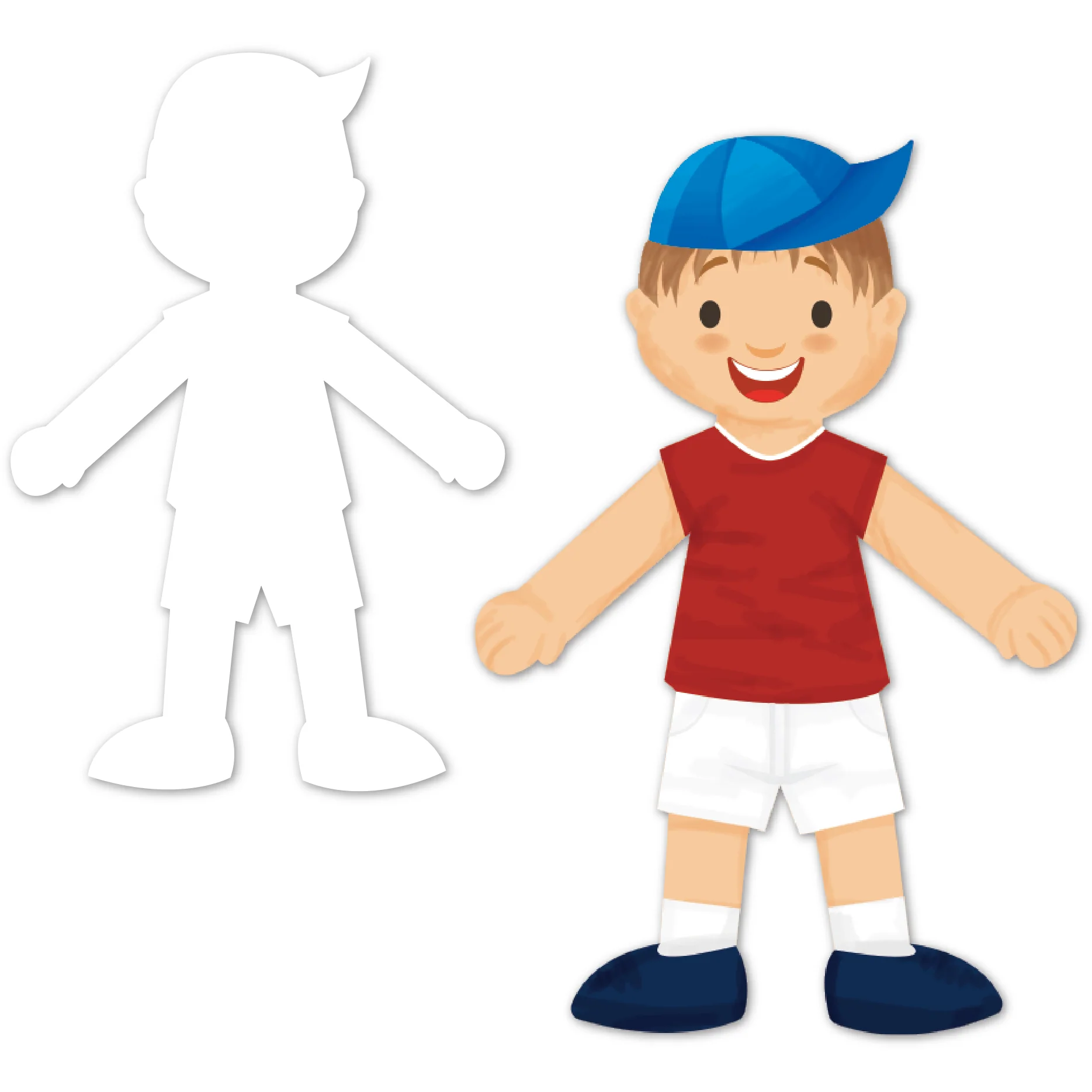 Teacher's Choice Boy Paper Cut Outs 25 Pieces - Image 7