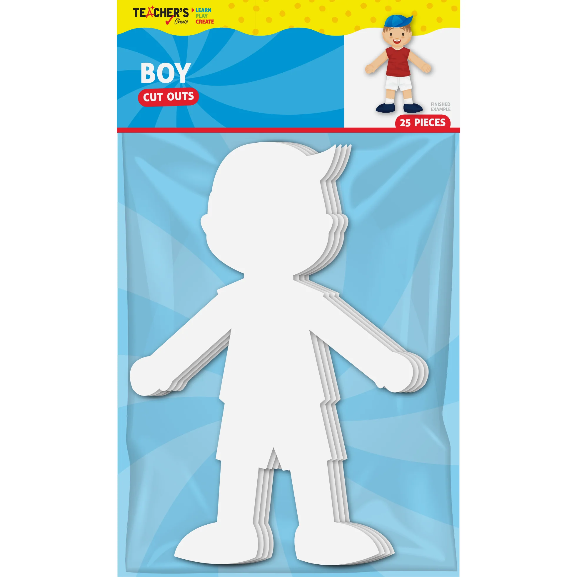 Teacher's Choice Boy Paper Cut Outs 25 Pieces - Image 9