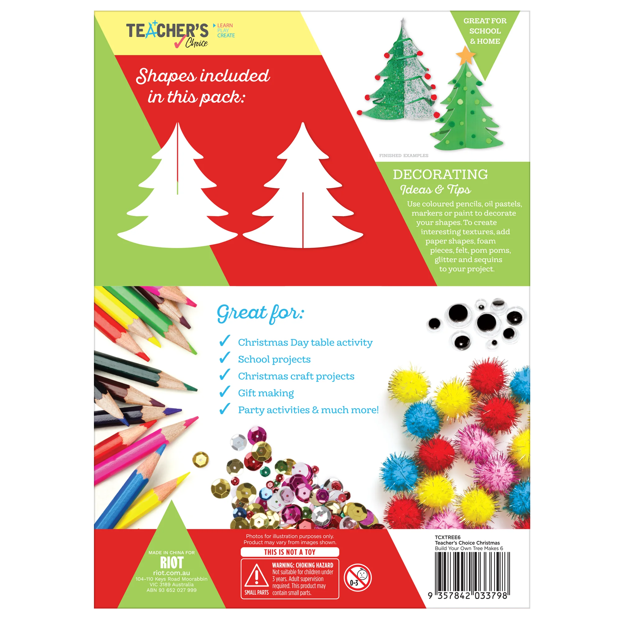 Teacher's Choice Build Your Own Christmas Trees Makes 6 - Image 2