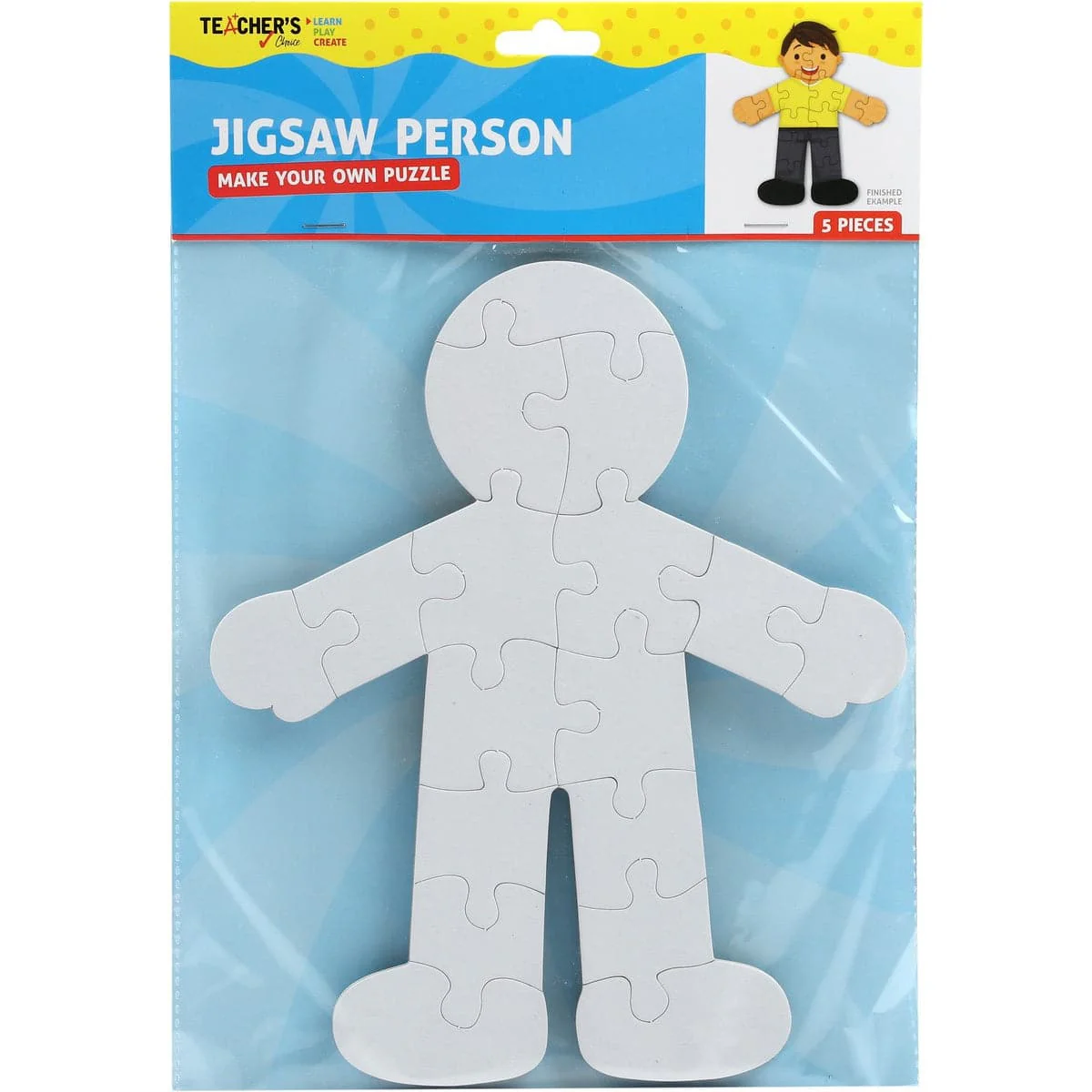 Teacher's Choice Jigsaw Person Puzzle 5 Pieces - Image 2