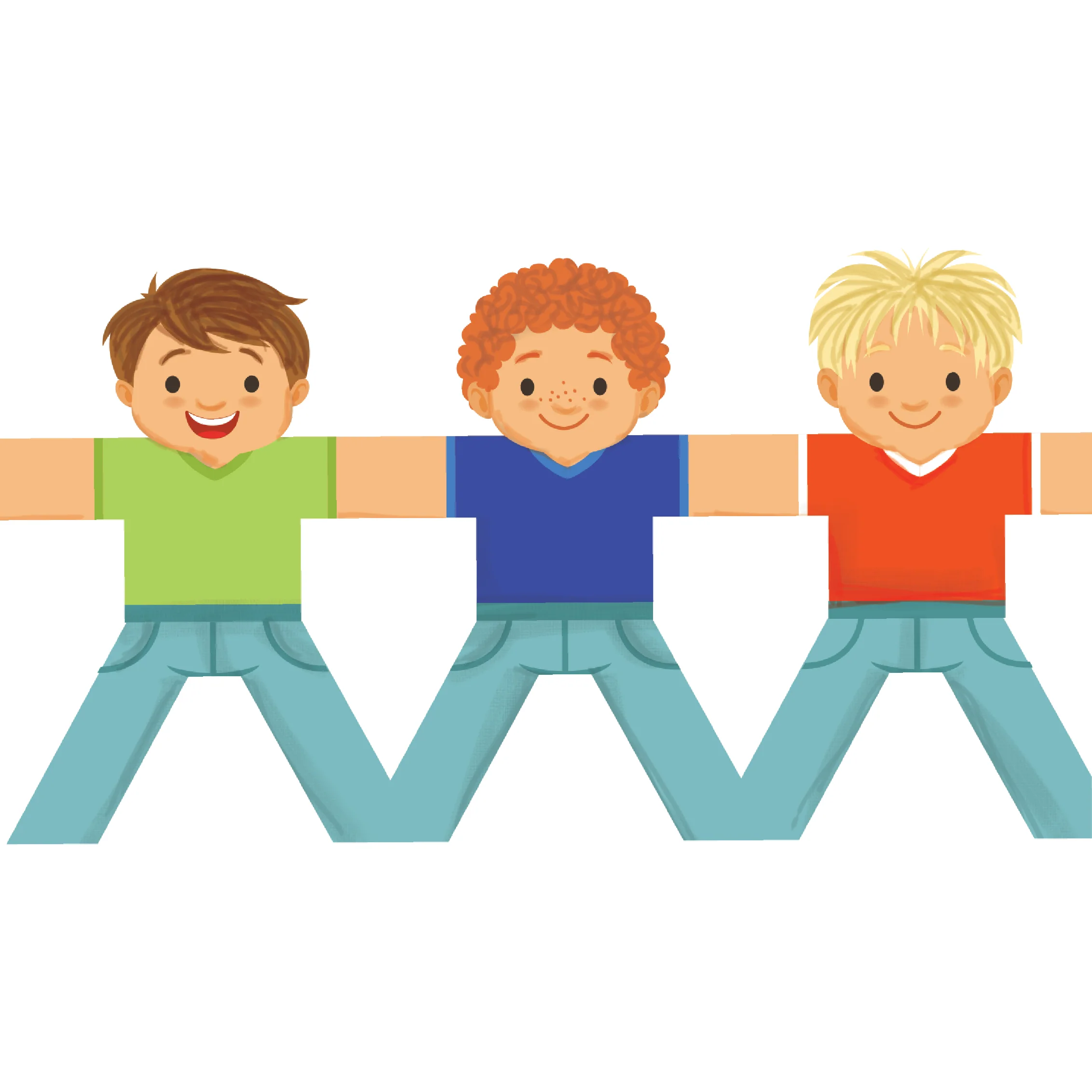 Teacher's Choice Boy Paper Chain Cut Outs 25 Pieces - Image 10