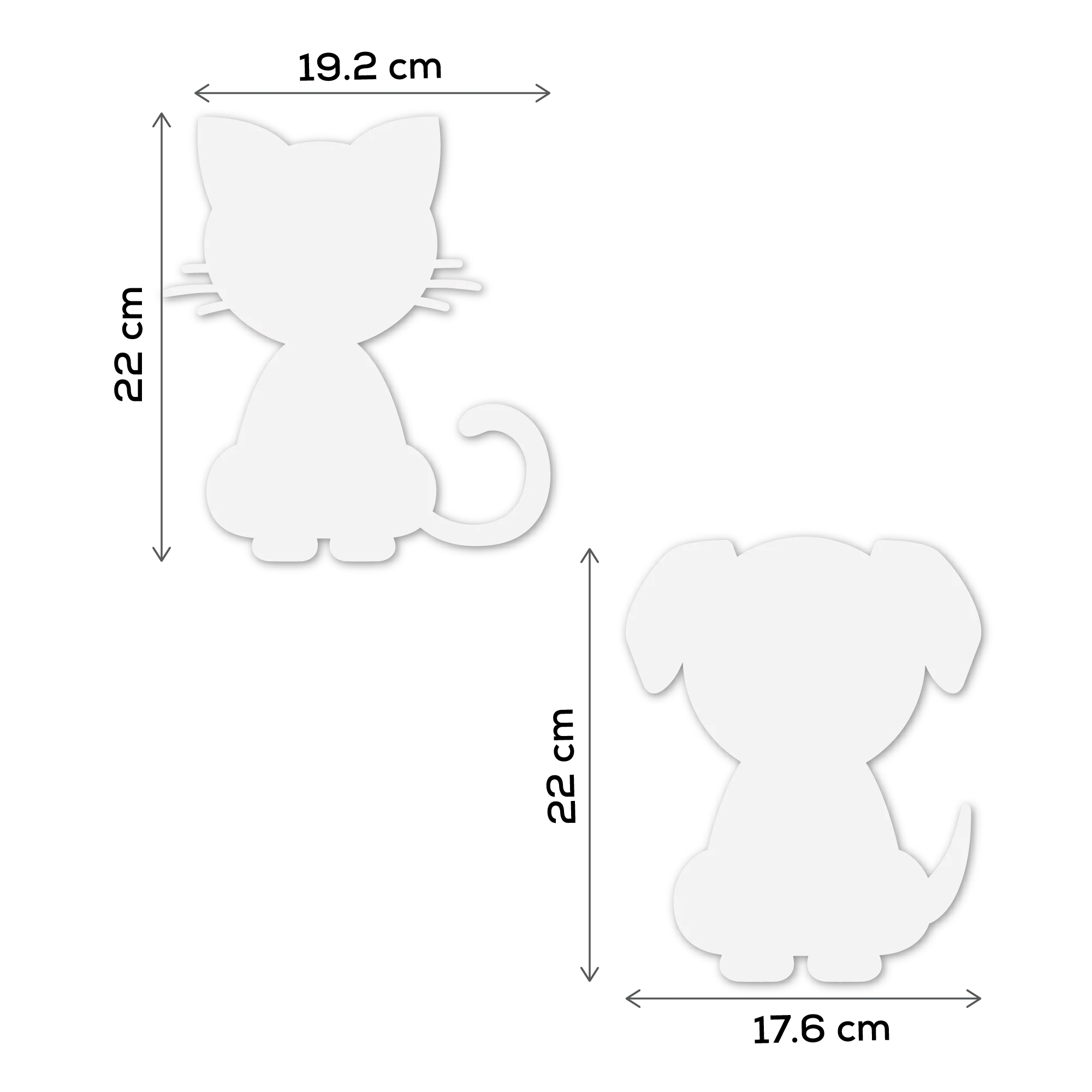 Teacher's Choice Paper Shapes Cat Dog (12 Piece) - Image 5