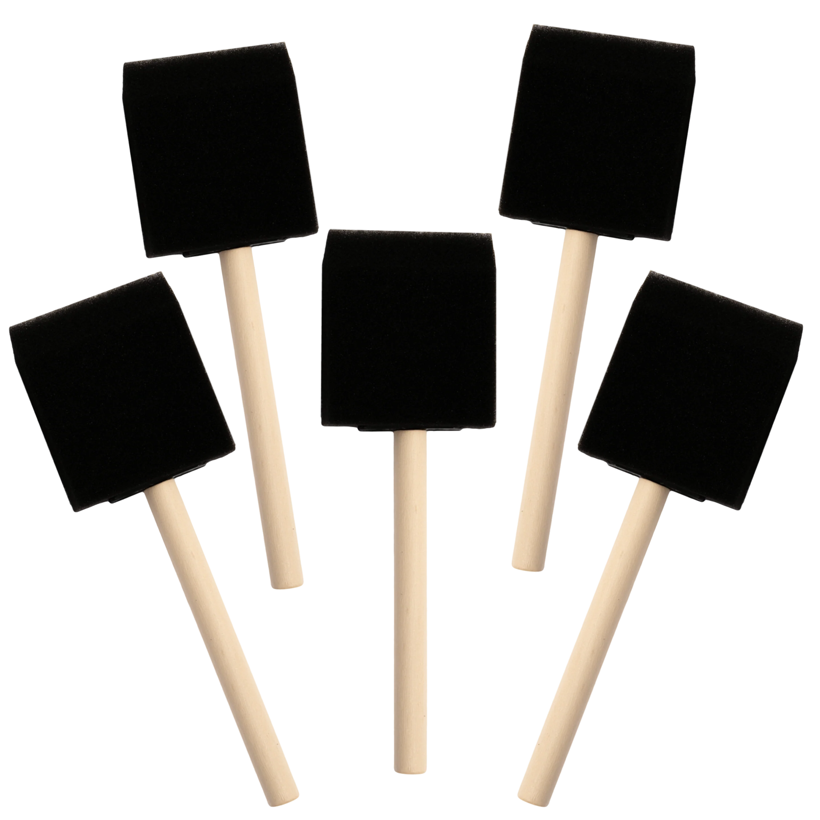 The Art Studio Foam Brushes-50mm (5 Piece)