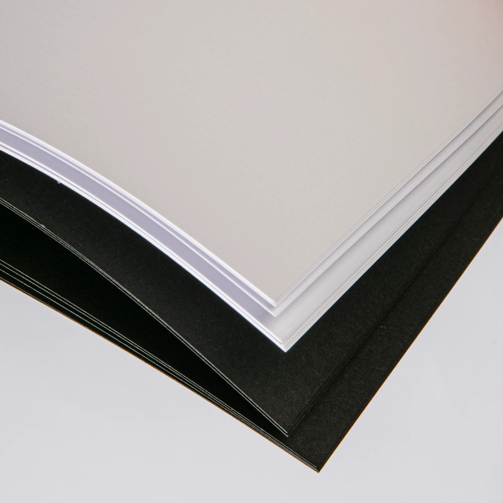The Paper Mill Coloured Core Smooth Cardstock 180gsm 15x15cm (6 x 6") 25 Sheets Black & White - Image 3