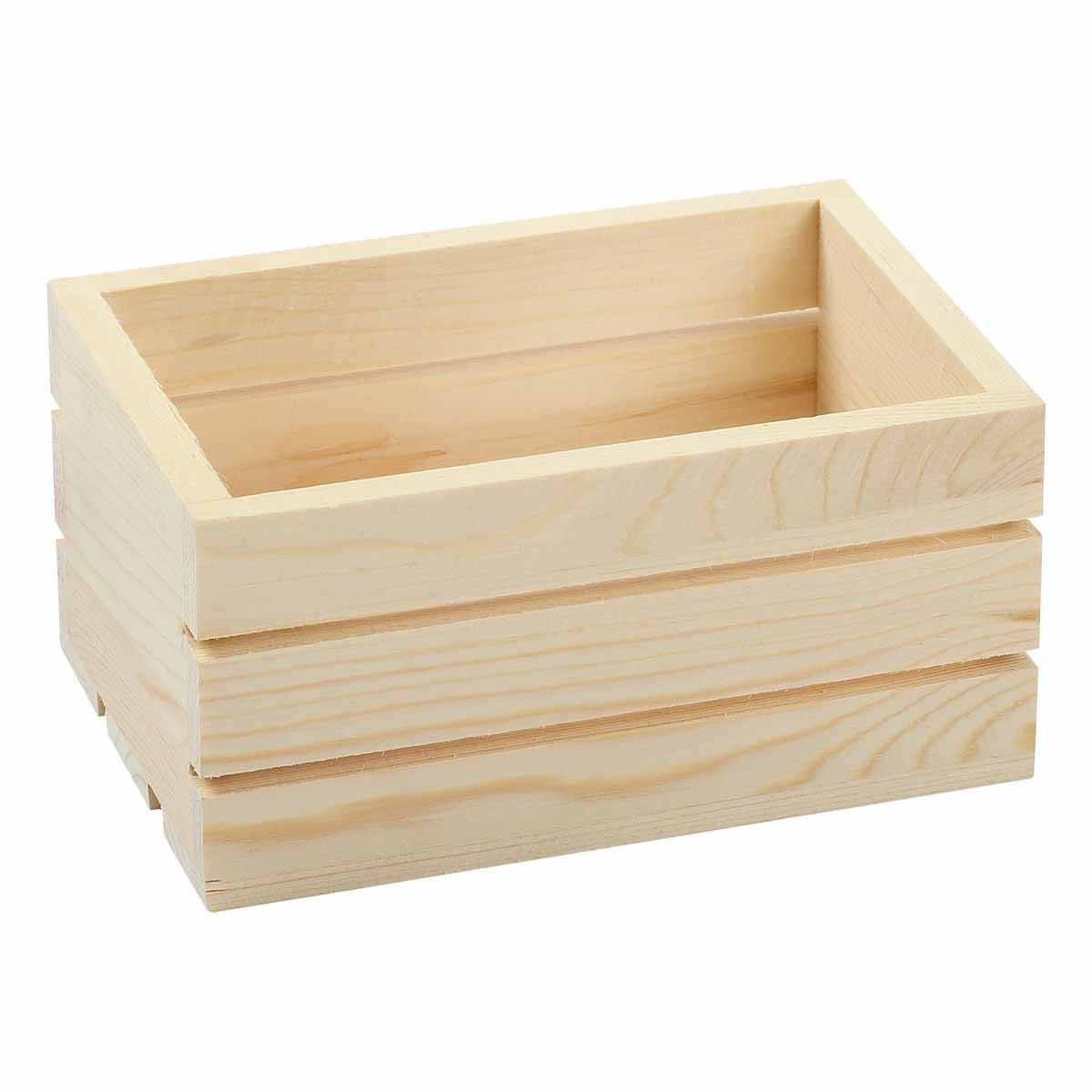 Tim & Tess Mini Wooden Crate 12.5 x 8.5 x 6cm - Image 2