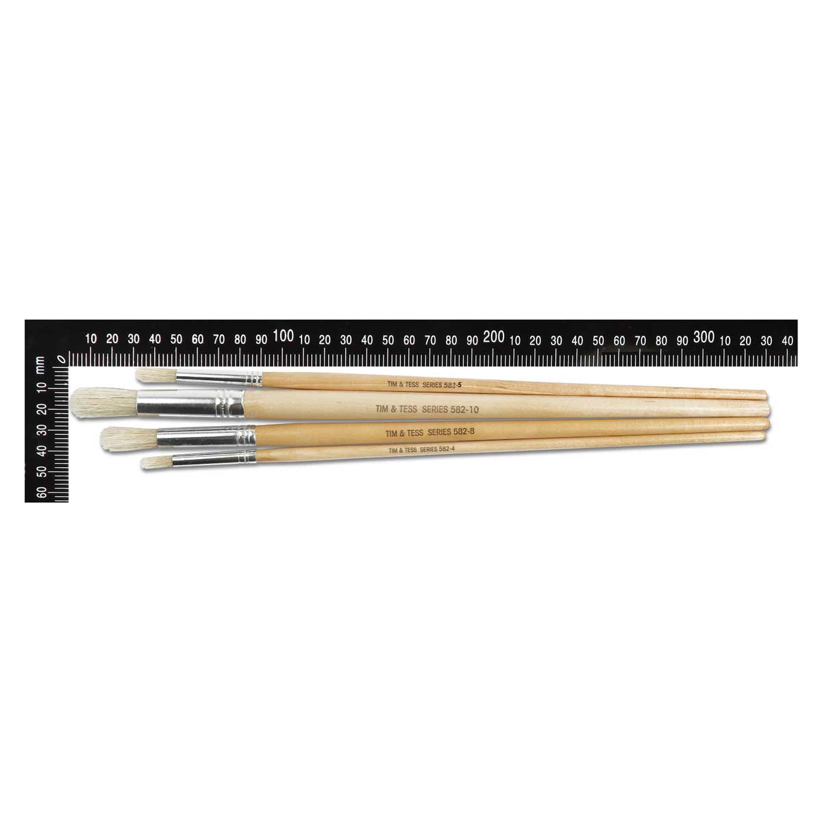 Tim & Tess Round Long Handle Paint Brushes (4 Pack) - Image 4