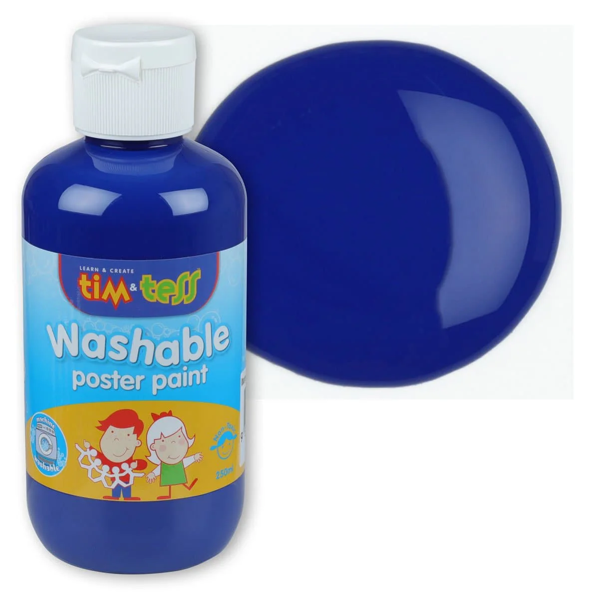Tim & Tess Children's Washable Poster Paint Blue 250ml