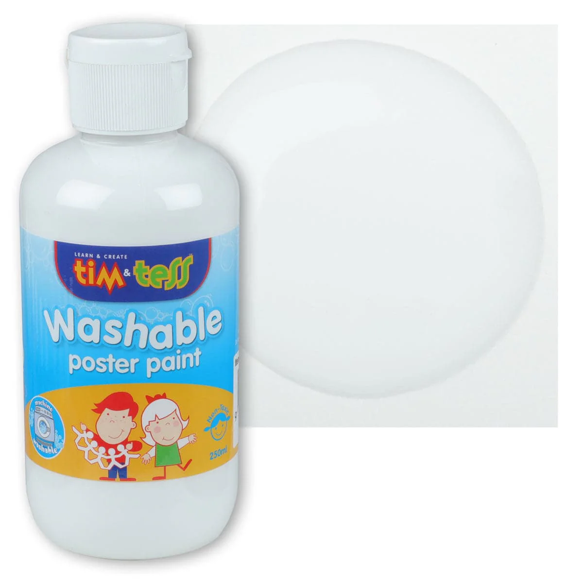 Tim & Tess Children's Washable Poster Paint White 250ml