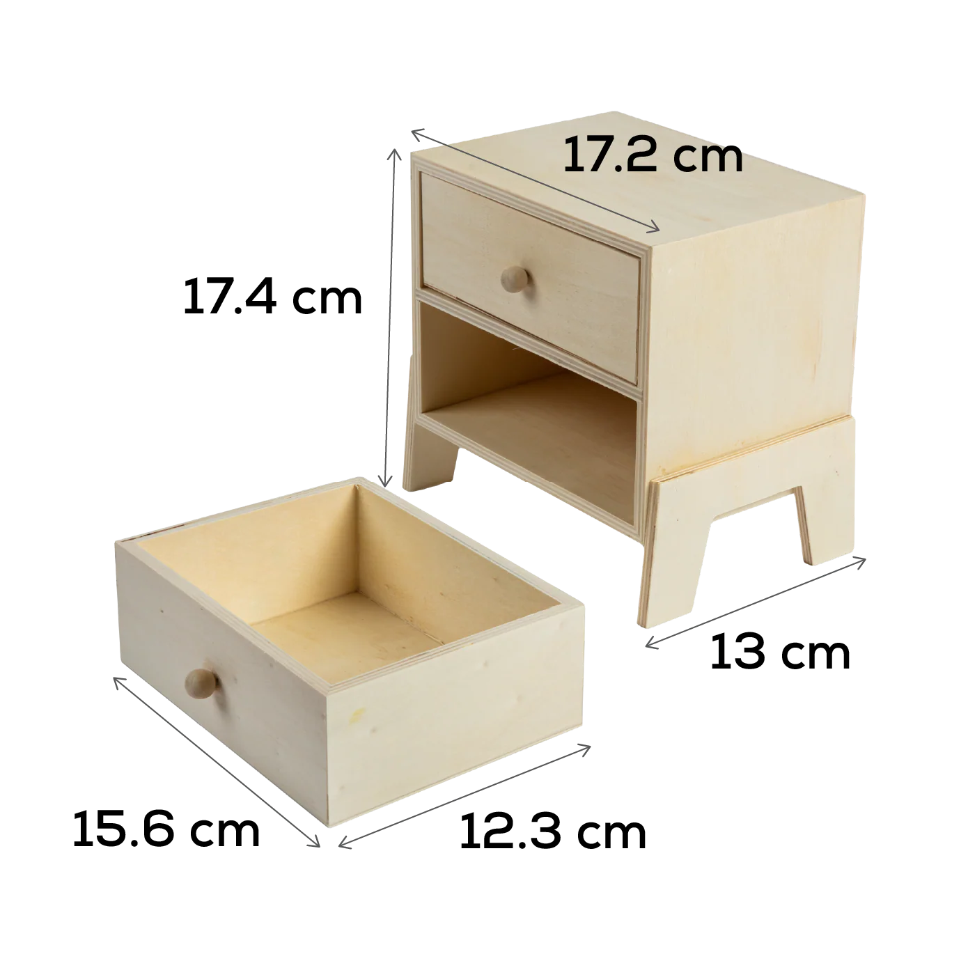 Urban Crafter 2 Drawer Free-standing Chest 18.5x12.5x17.5cm - Image 6