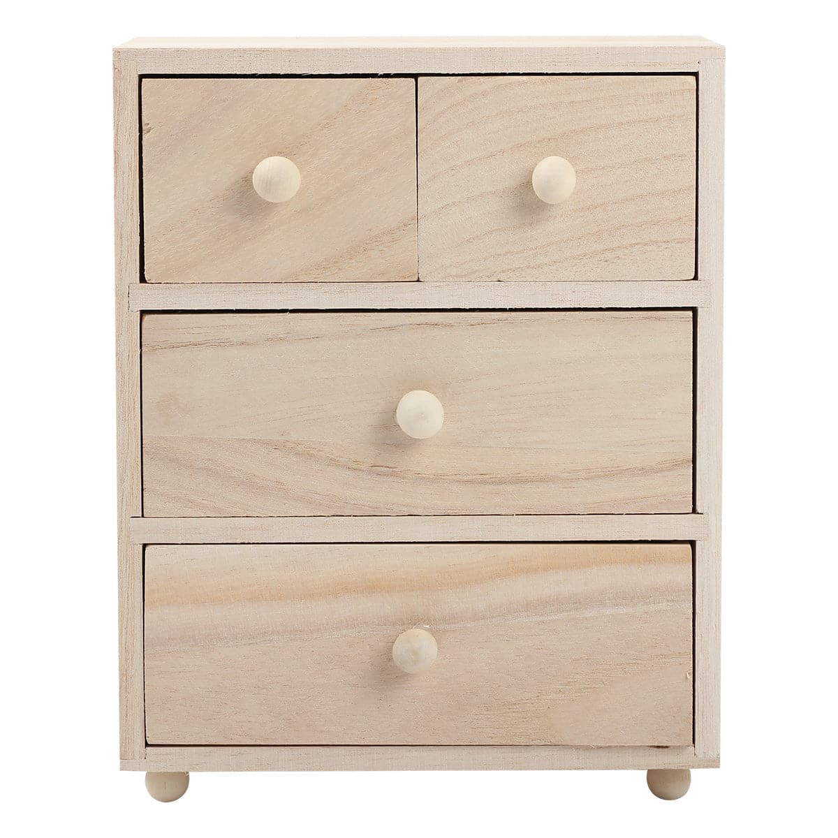 Urban Crafter 4 Drawer Wooden Storage Chest 15.5x10x19cm - Image 3