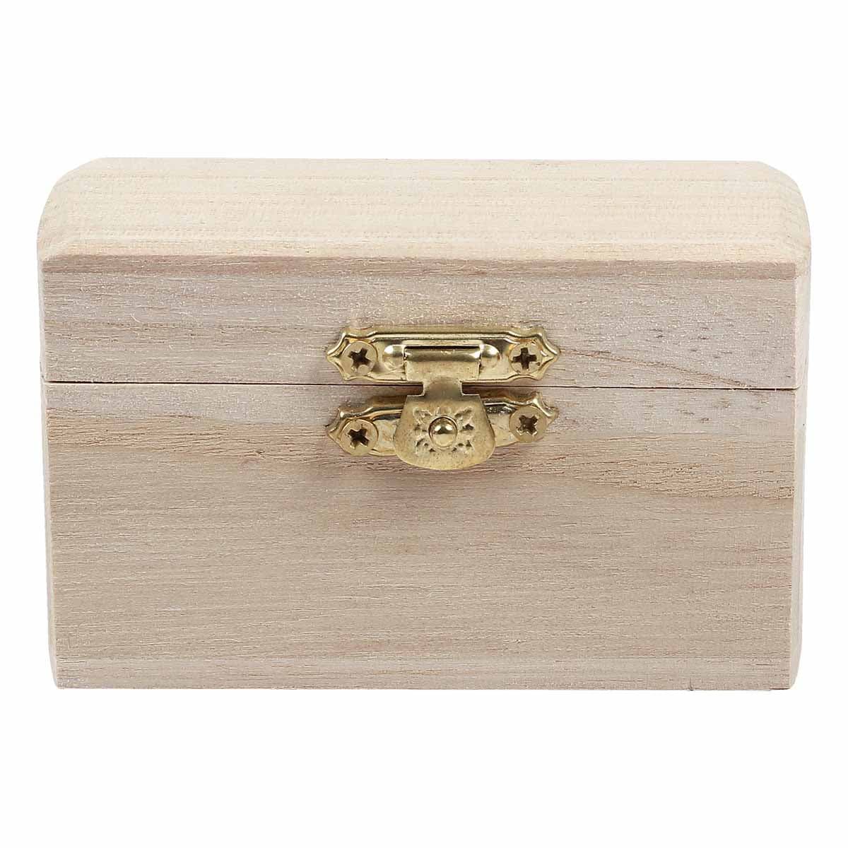 Urban Crafter Paulownia Rectangle Hinged Chest 9 x 5.5 x 5cm