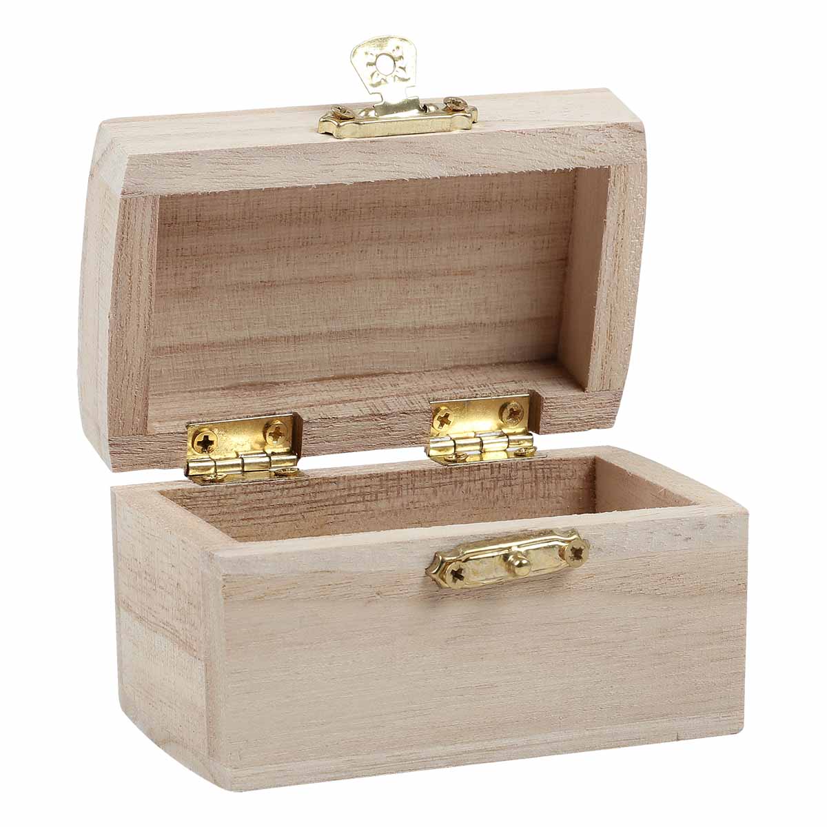 Urban Crafter Paulownia Rectangle Hinged Chest 9 x 5.5 x 5cm - Image 2