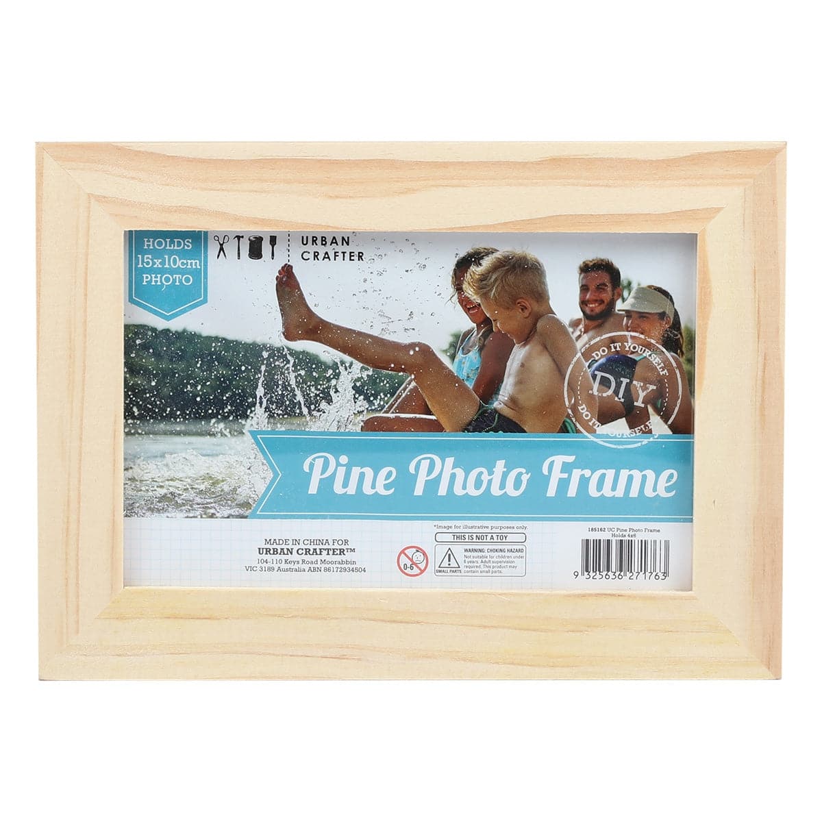 Urban Crafter Pine Photo Frame Holds 18 x 13 x 1cm - Image 2