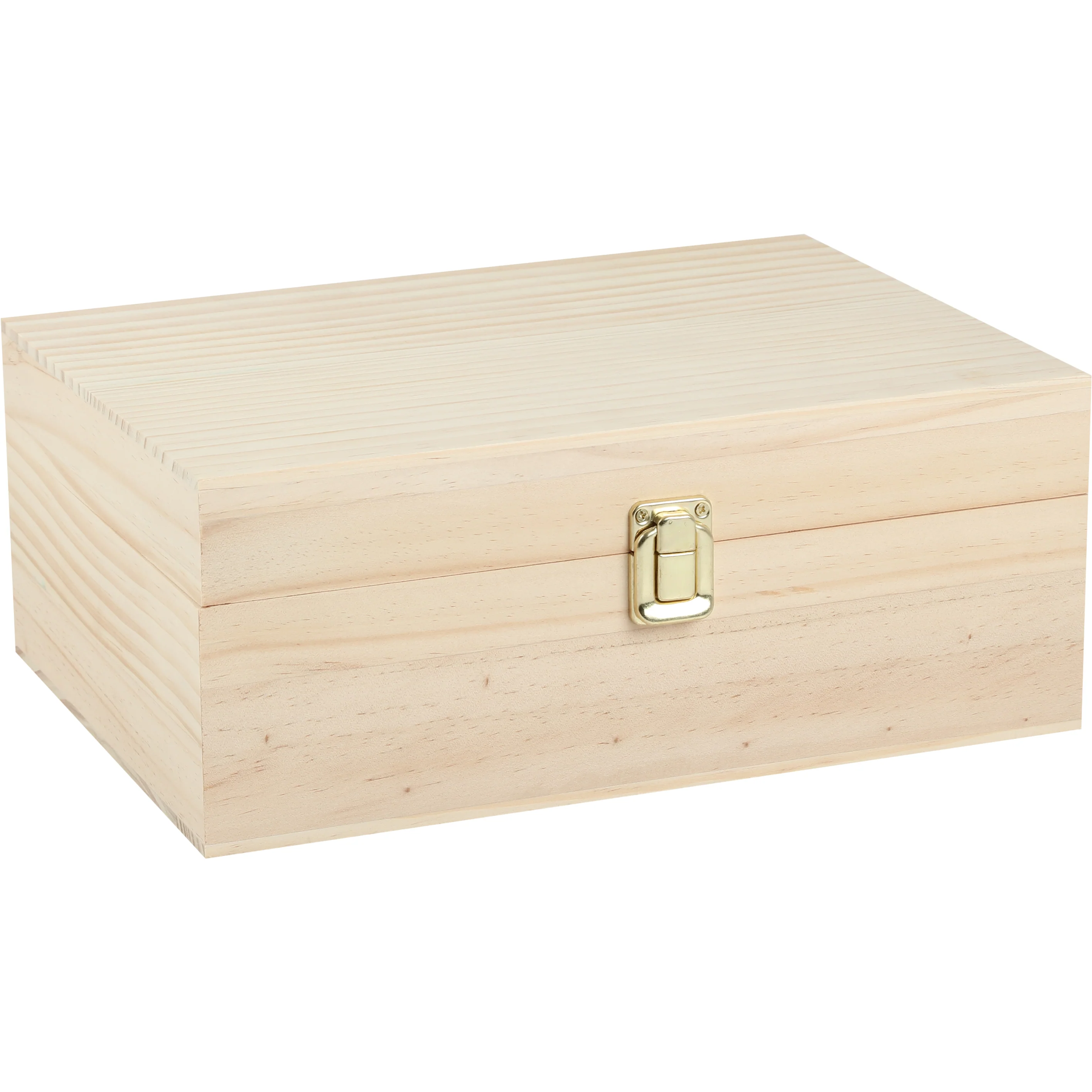 Urban Crafter Rectangular Pine Gift Box with Latch 30x22x12cm - Image 9