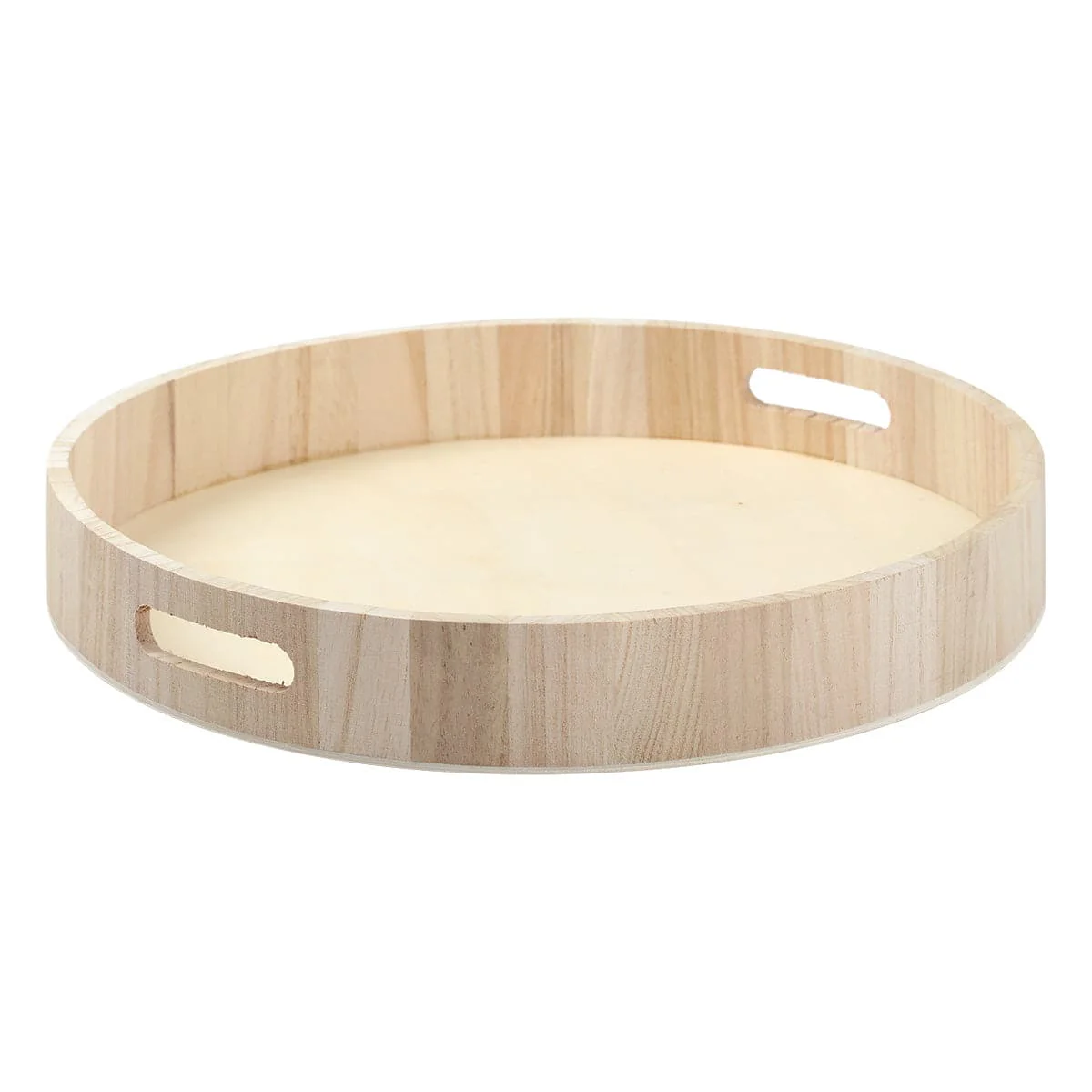 Urban Crafter Round Wooden Drinks Tray 35cm Diameter
