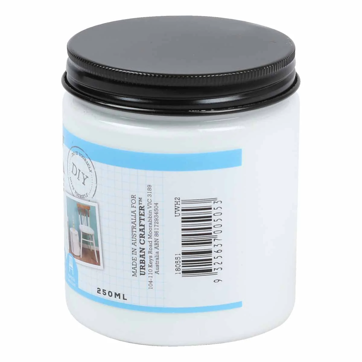 Urban Crafter Ultra Matte Acrylic Paint Opaque S1 ASTM1 White  250ml - Image 3