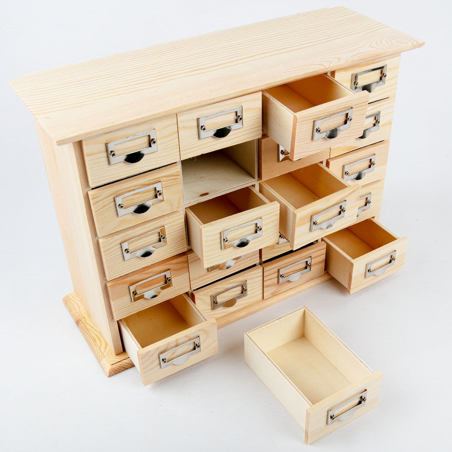 Urban Crafter Wooden 20 Drawer Storage Box 31 x 10 x 22cm - Image 2