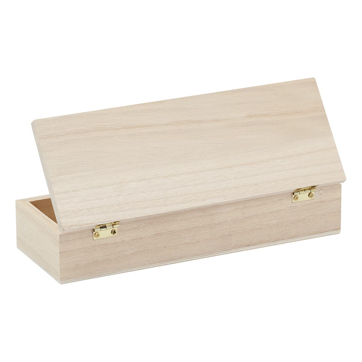 Urban Crafter Wooden Rectangular Hinged Box 22x8x4.5cm - Image 3