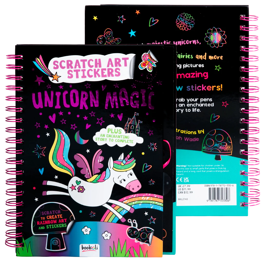 Unicorn Magic Scratch Art in racks