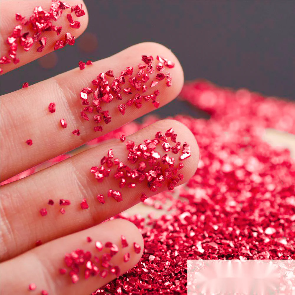 Urban Crafter 001 Multi Colour Mix Glitter Glass-Red 50g - Image 5