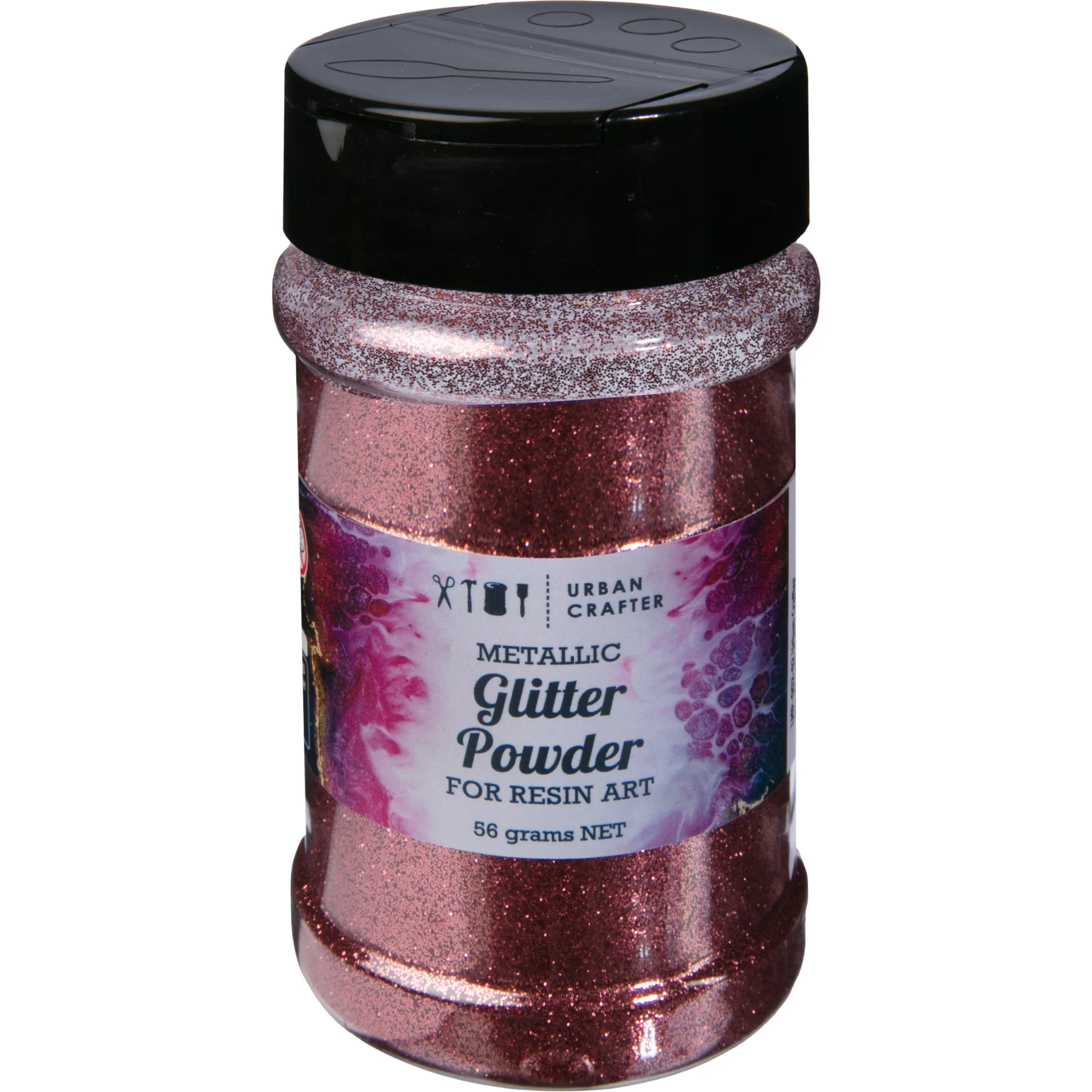Urban Crafter Metallic Glitter Powder-Rose Red 56g - Image 4