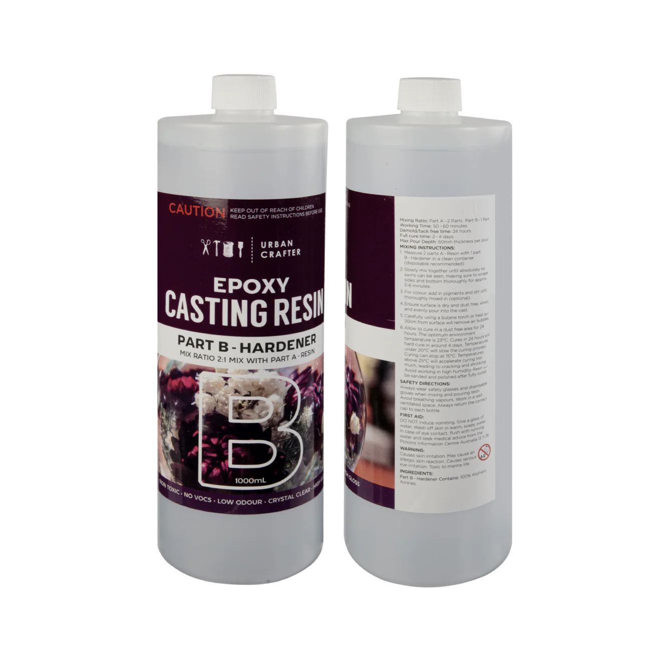 Urban Crafter Casting Resin for Moulds Kit 2:1, 3Lt (2Lt + 1Lt) - Image 2