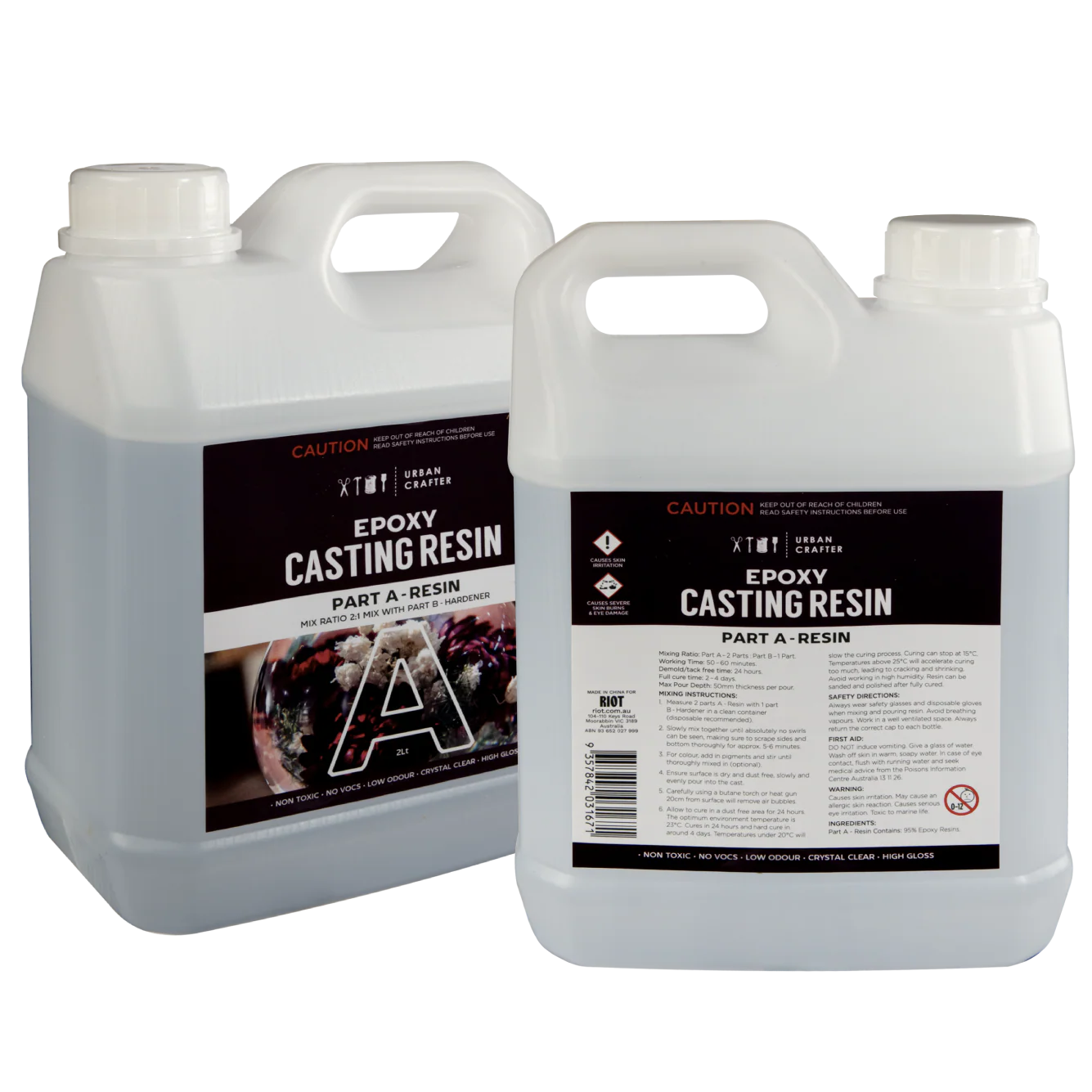 Urban Crafter Casting Resin for Moulds Kit 2:1, 3Lt (2Lt + 1Lt) - Image 3