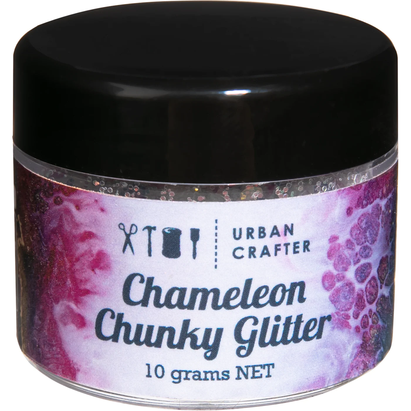 Urban Crafter Chameleon Chunky Glitter-Iridescent Blue 10g - Image 3