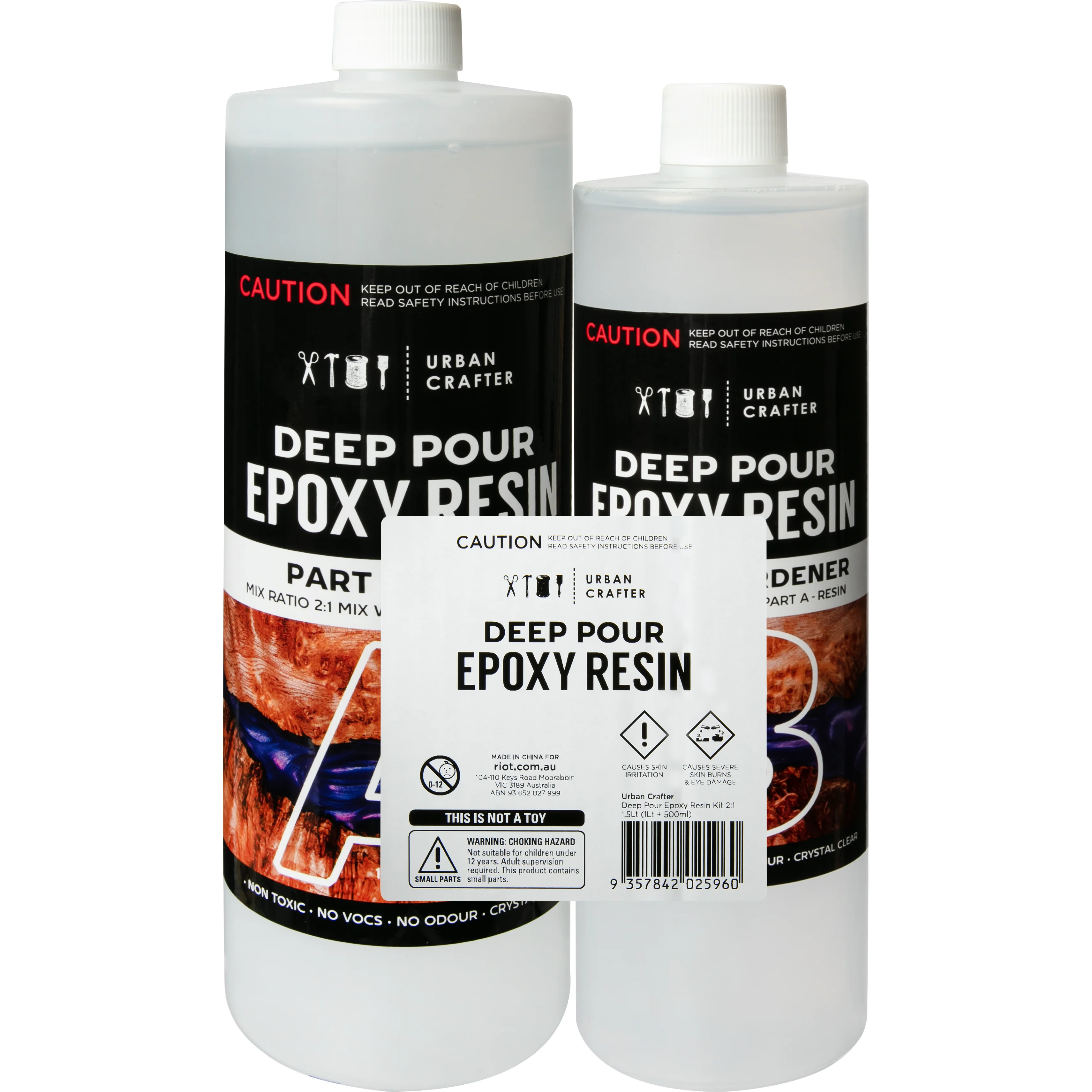 Urban Crafter Deep Pour Epoxy Resin Kit 2:1, 1.5Lt (1Lt + 500ml) - Image 3