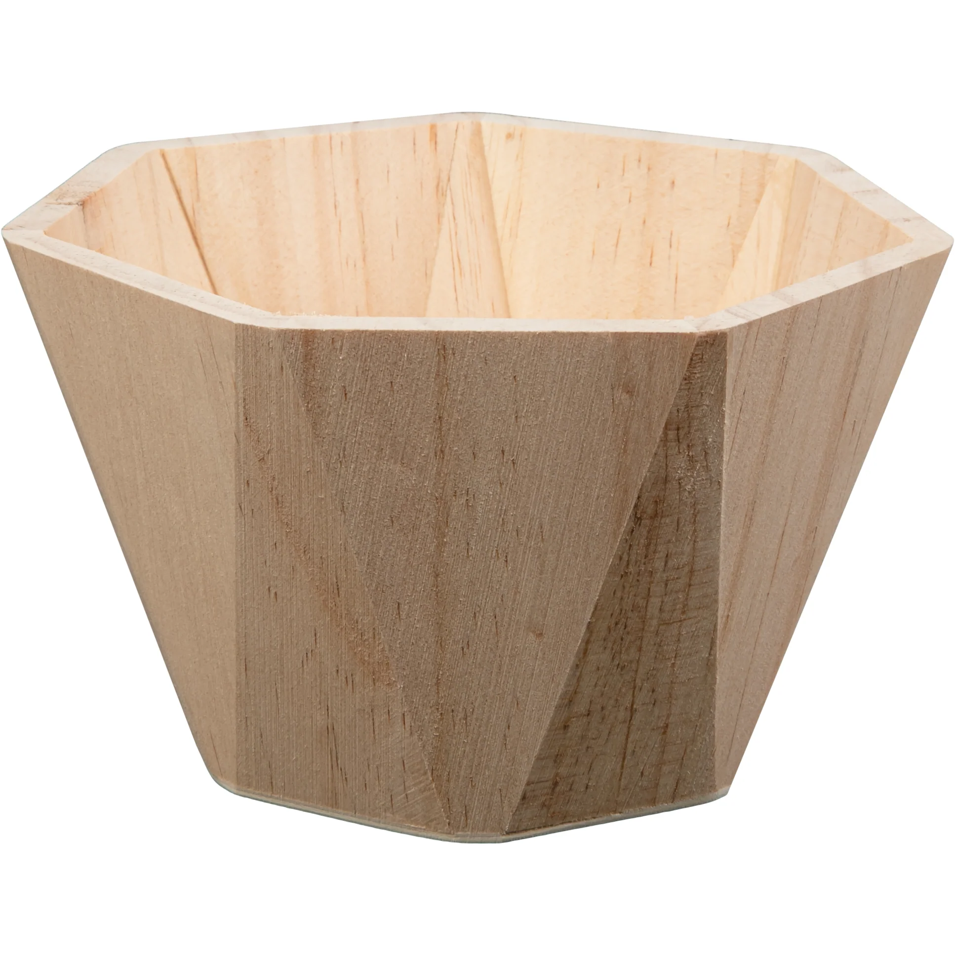 Urban Crafter Geometric Shaped Pine and Plywood Decorative Bowl 15 x 15 x 10cm - Image 7