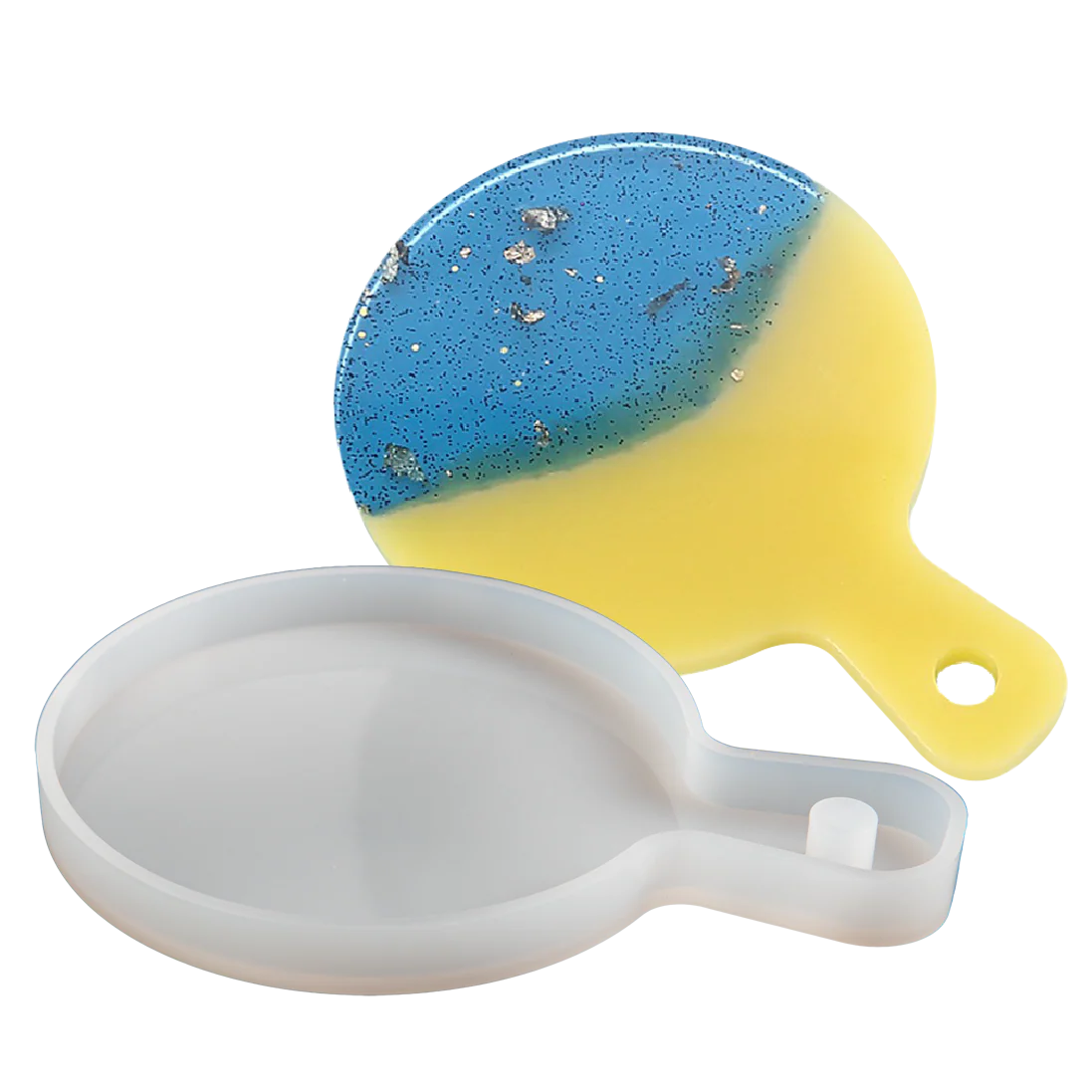 Urban Crafter Handle Tray Silicone Mould round - Small 14.5x10.5cm