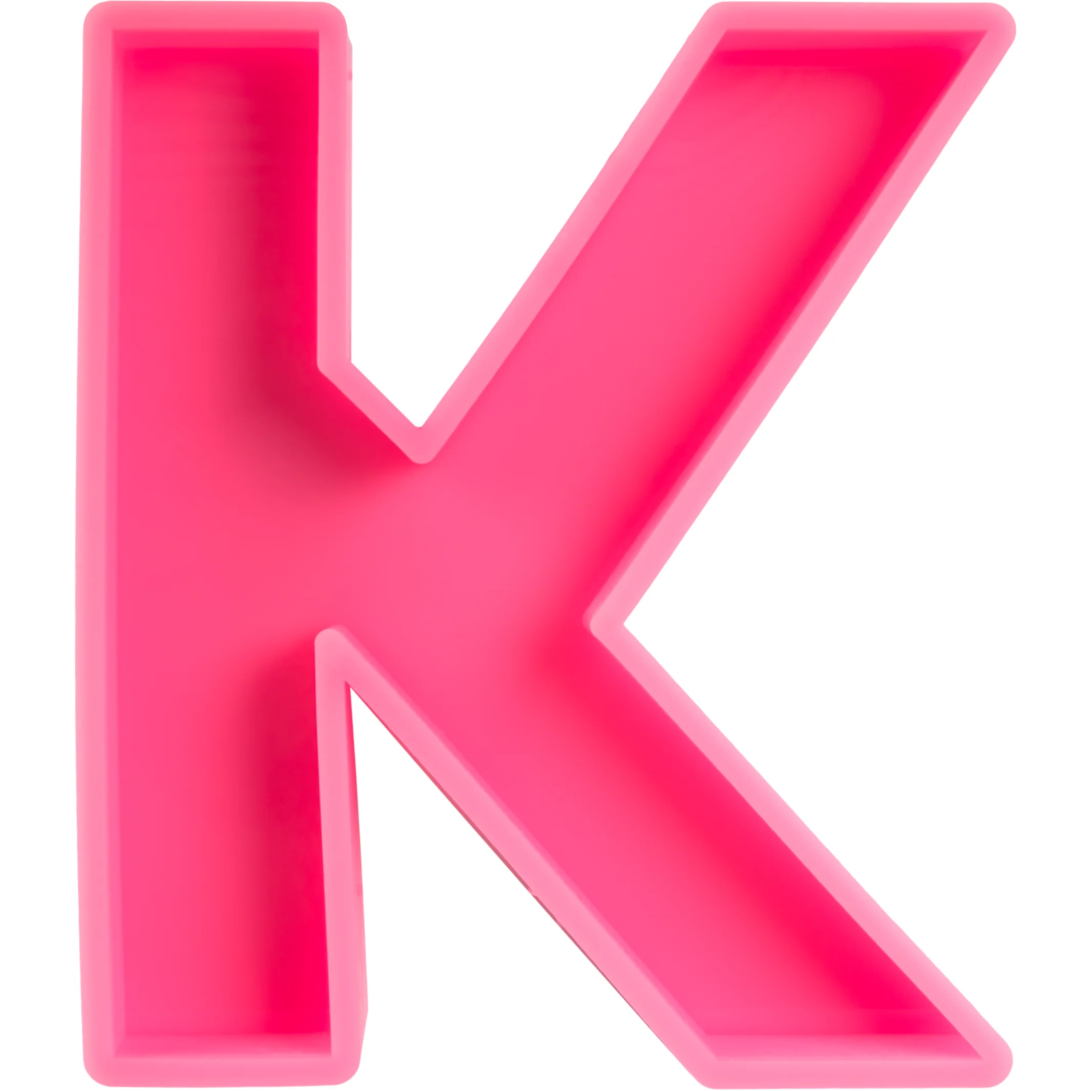 Urban Crafter - Large  Alphabet Silicone Mould  - K -Height:15.2cm - Image 6
