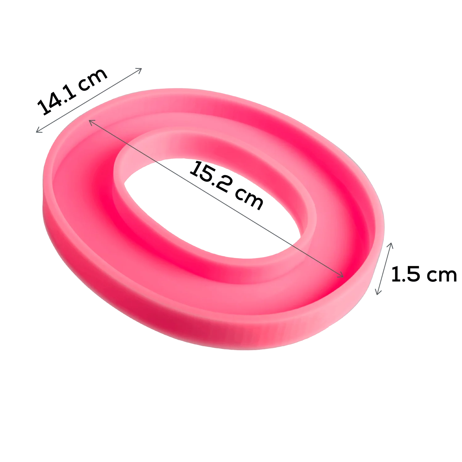 Urban Crafter - Large  Alphabet Silicone Mould  - O -  Height:15.2cm - Image 5