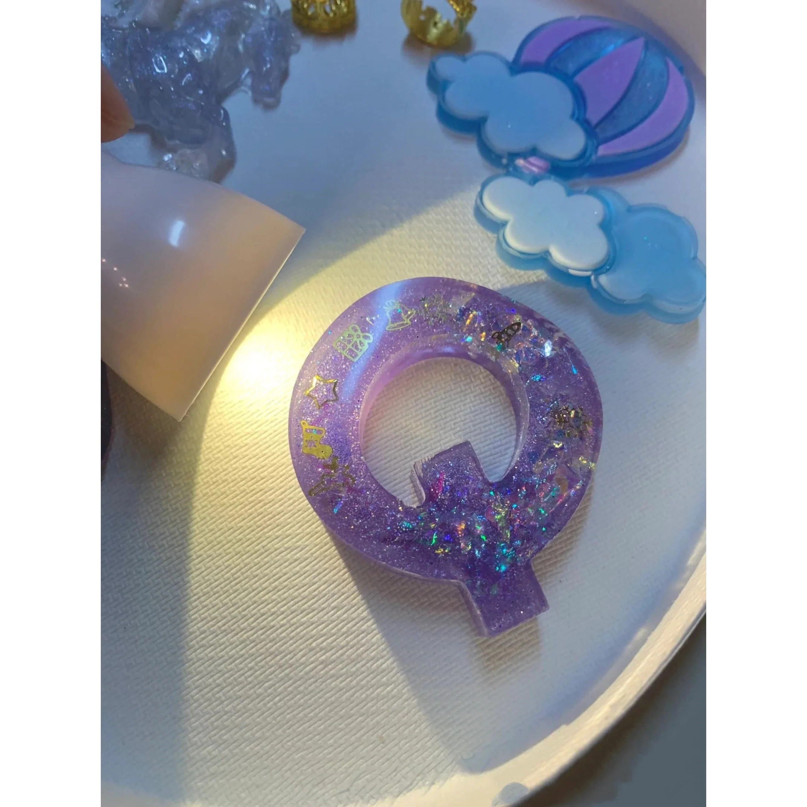 Urban Crafter - Large  Alphabet Silicone Mould  - Q -Height:15.2cm - Image 2