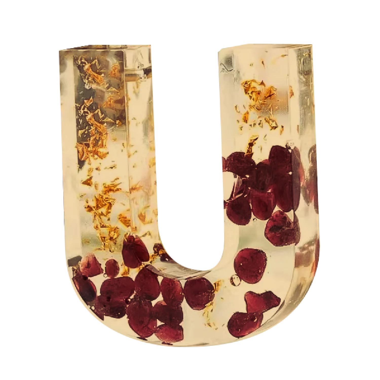Urban Crafter - Large  Alphabet Silicone Mould  - U -Height:15.2cm - Image 5