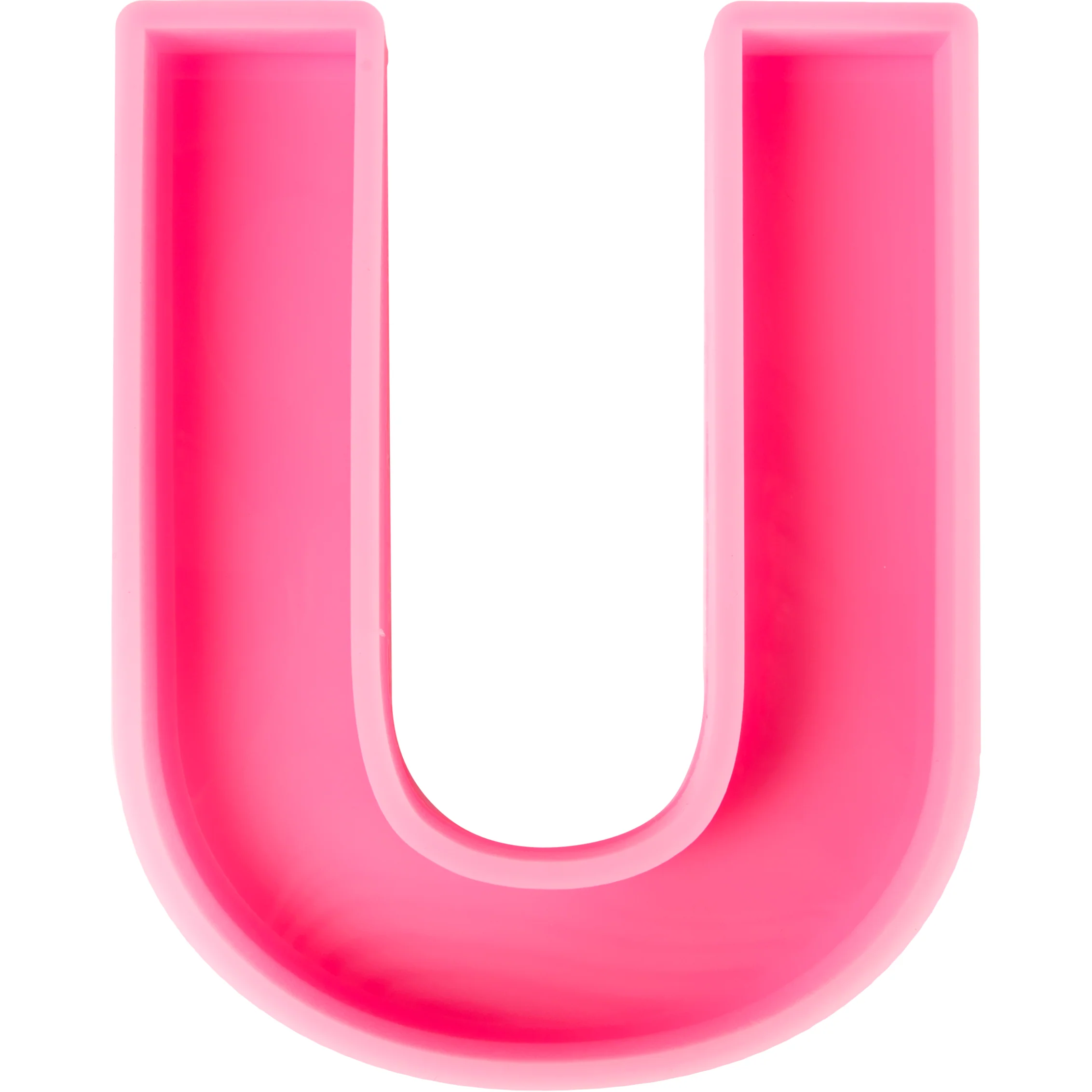 Urban Crafter - Large  Alphabet Silicone Mould  - U -Height:15.2cm - Image 7