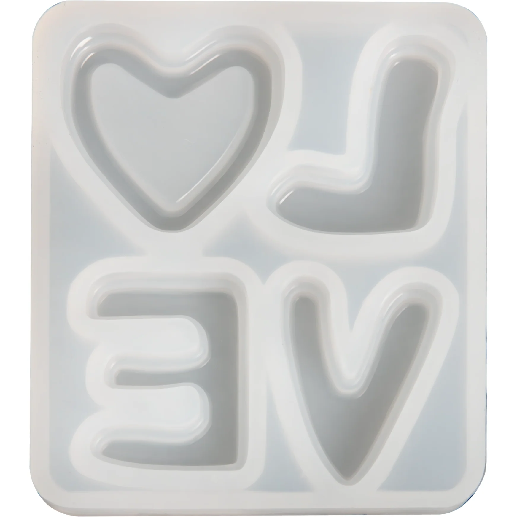 Urban Crafter LOVE Silicone Mould 5.8x5x0.8cm - Image 9