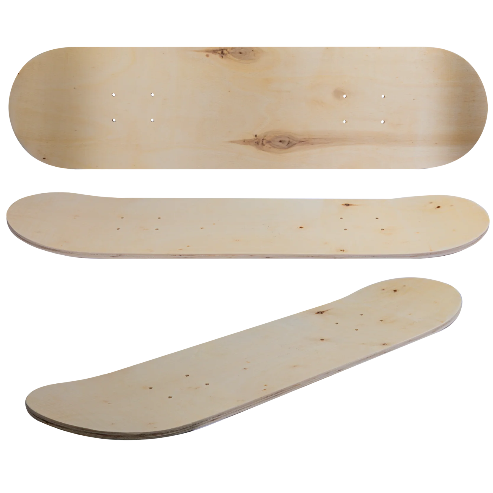 Urban Crafter Maple Skateboard Deck 800mm x 200mm x 10mm thick - Image 3