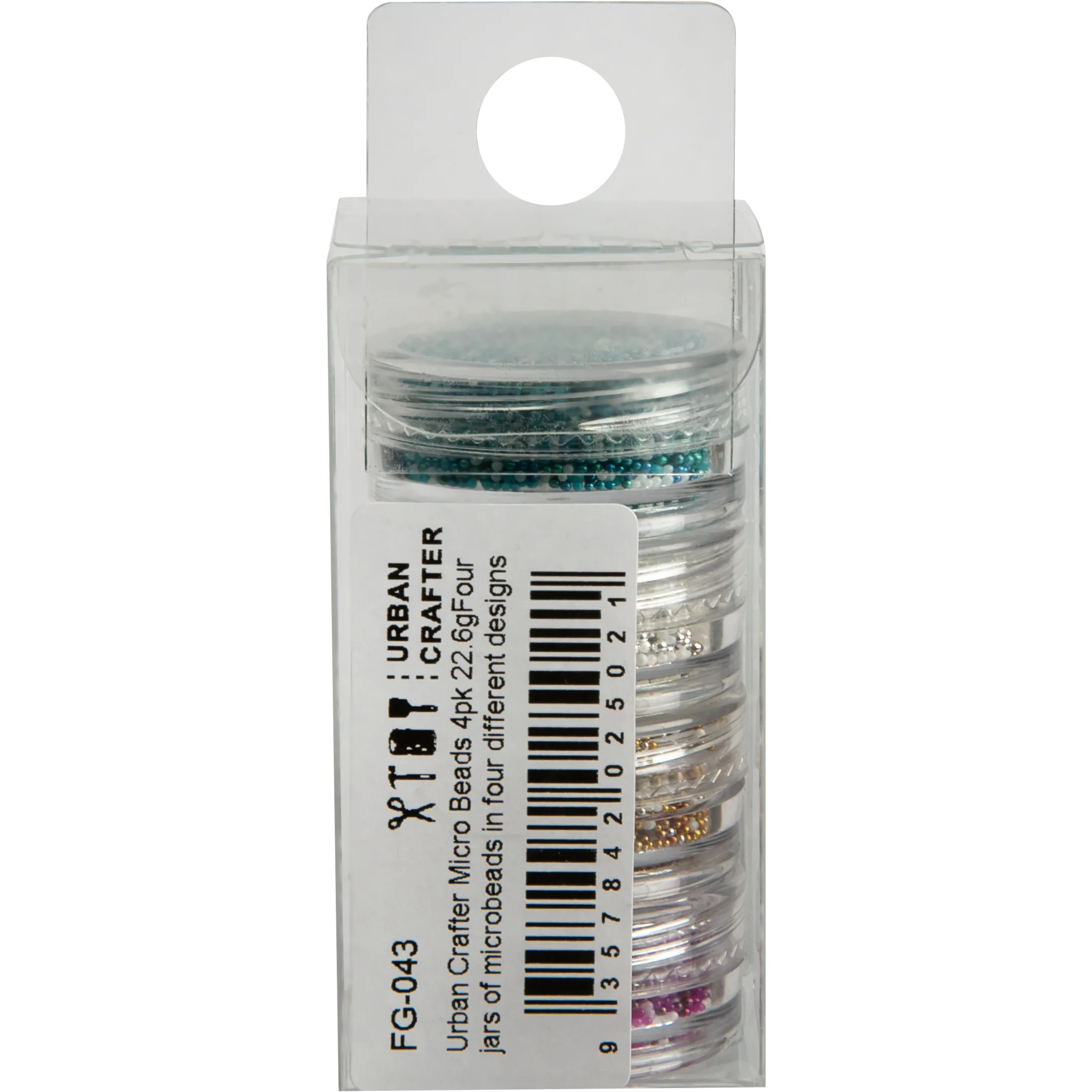 Urban Crafter Micro Beads 4pk 22.6g Four jars of microbeads - Image 3
