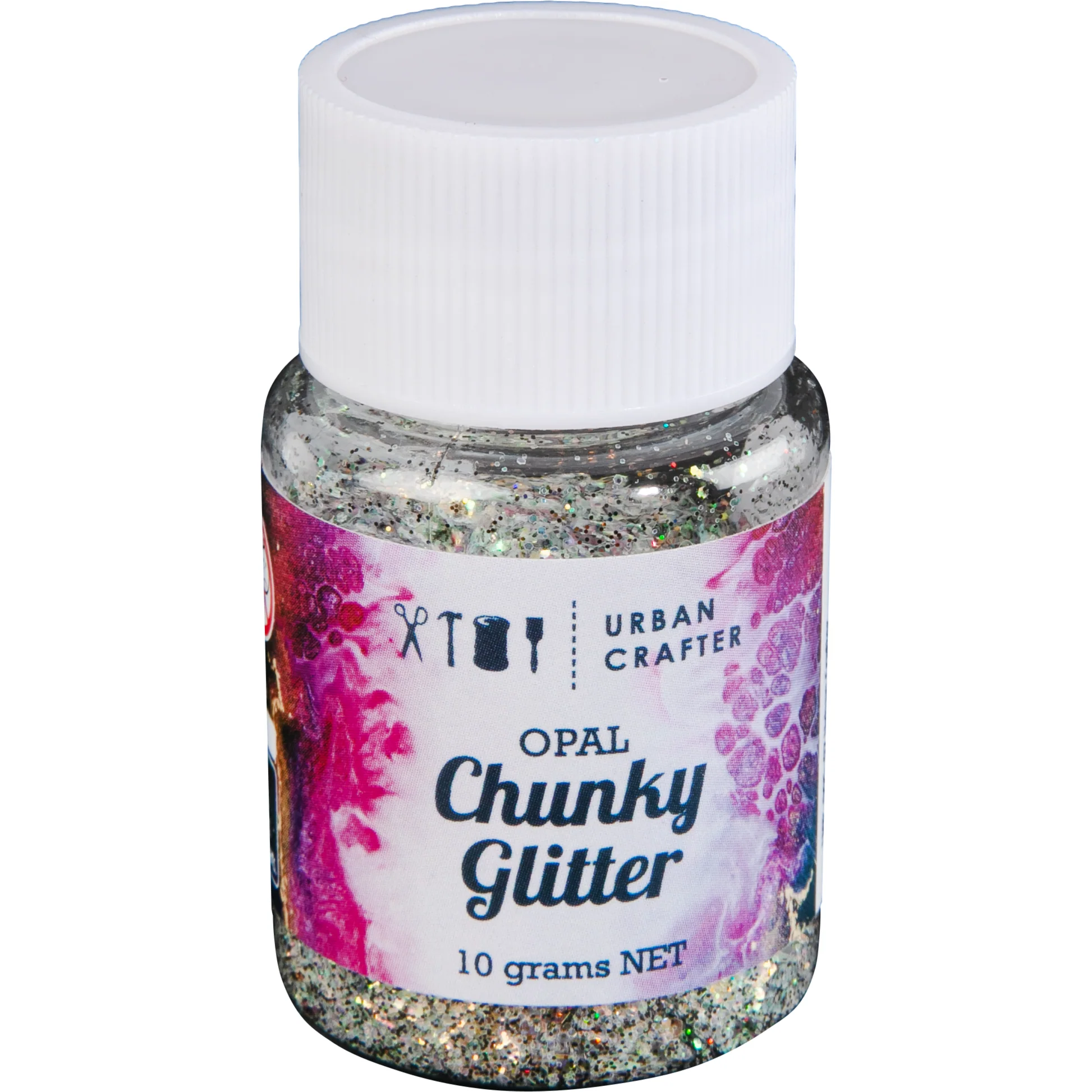 Urban Crafter Mixology Opal Chunky Glitter-Dark Green 10g - Image 4