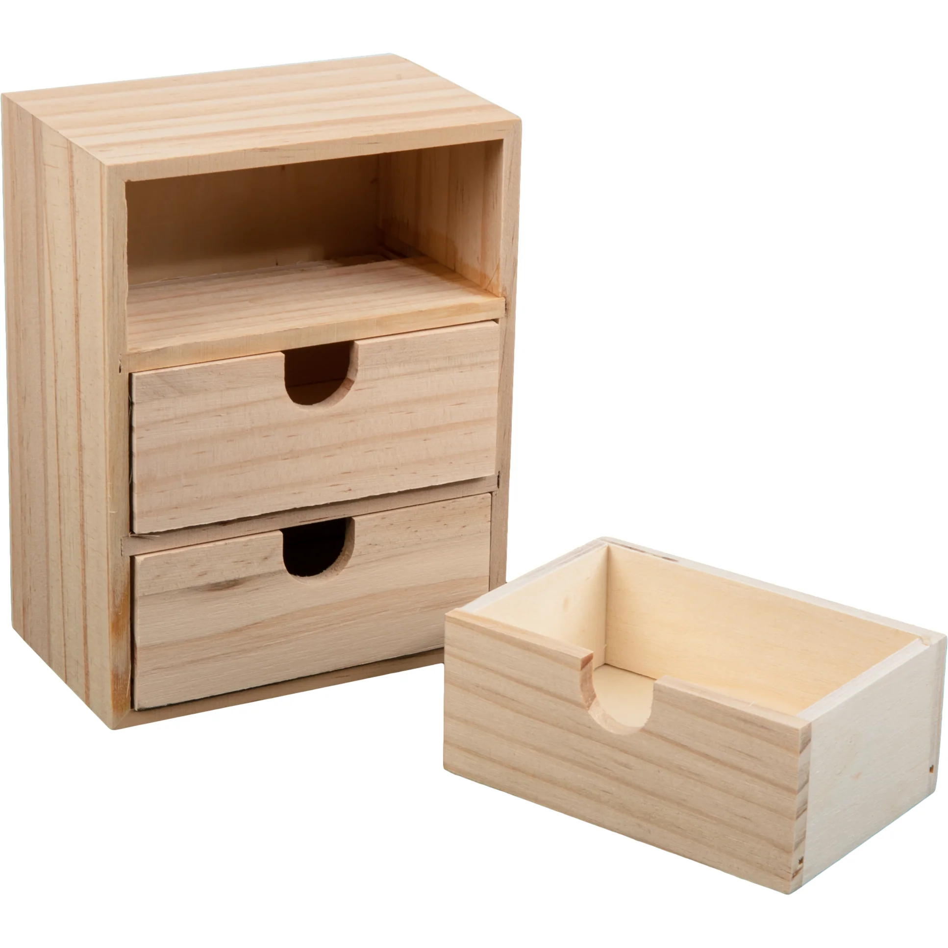 Urban Crafter Plywood and Pine Three Drawer Storage Box 11 x 17 x 14.5cm - Image 7